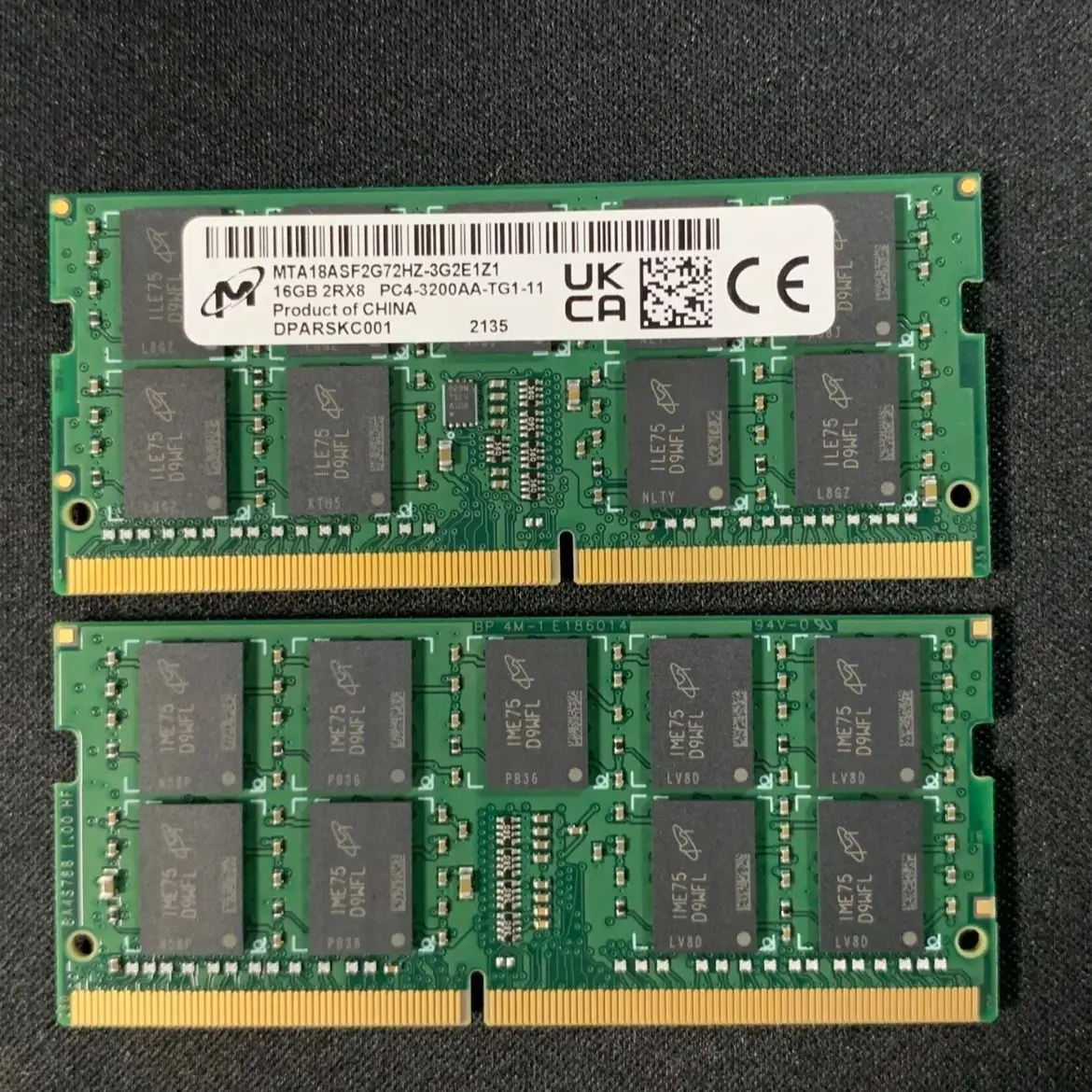 Micron DDR4 ECC-sodimm 3200  Ʈ ޸ RAM, 260 , 16GB 2RX8 PC4-3200AA-TG1-11, 1 